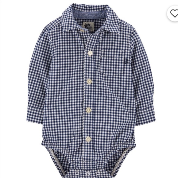 OshKosh B'gosh Other - 3M Baby Osh Kosh Gingham Button Down Onesie